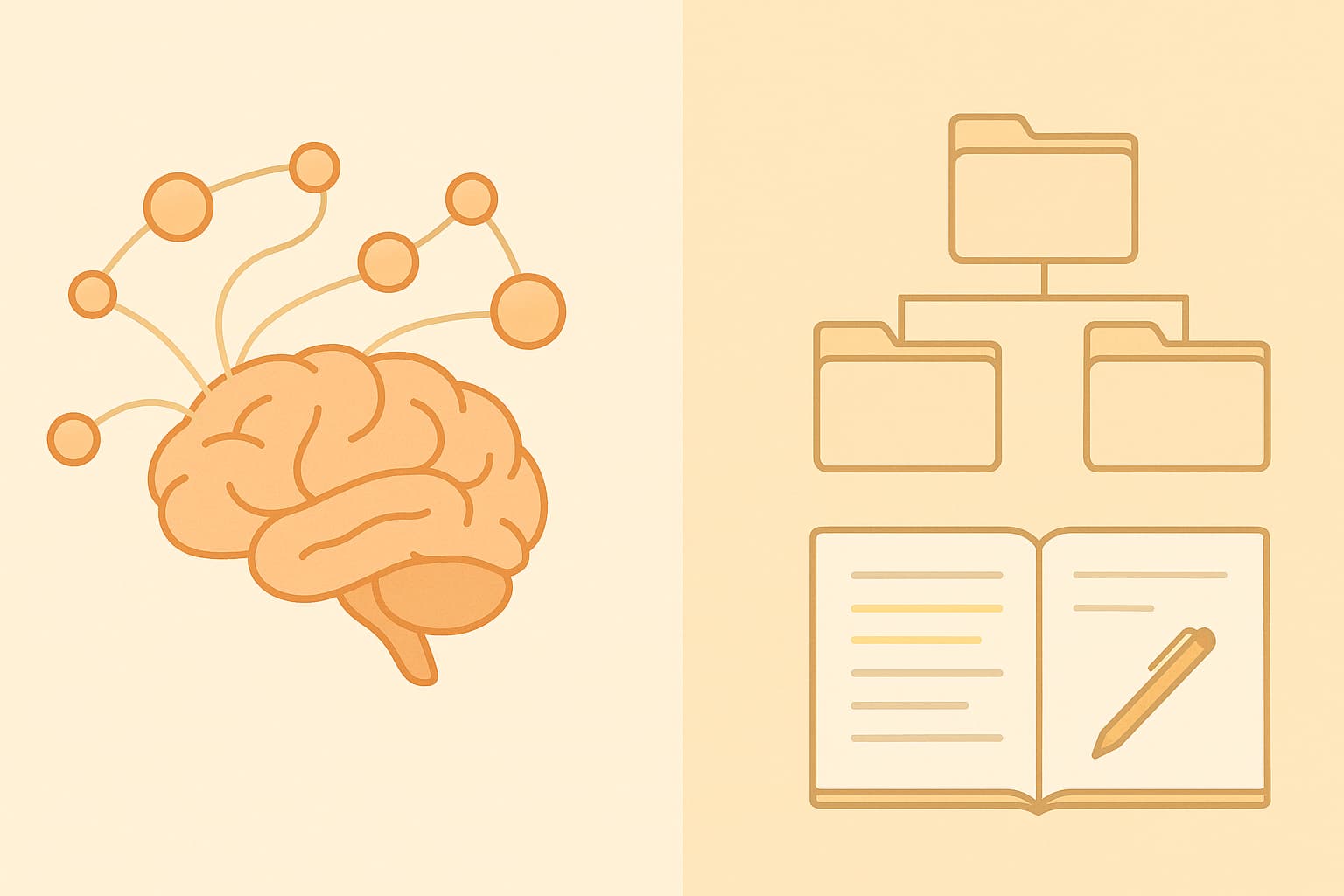 Visual guide to the 3-phase note-taking system